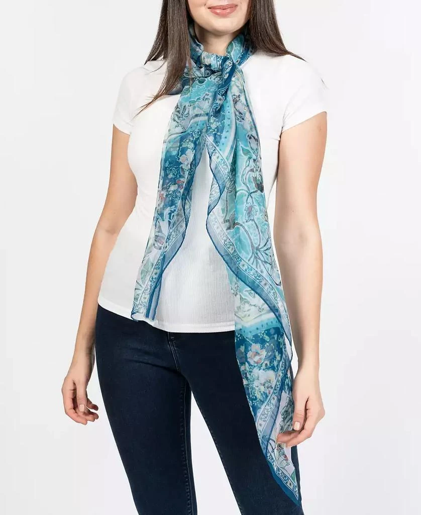 Vince Camuto Women's Paisley Floral Square Scarf 10