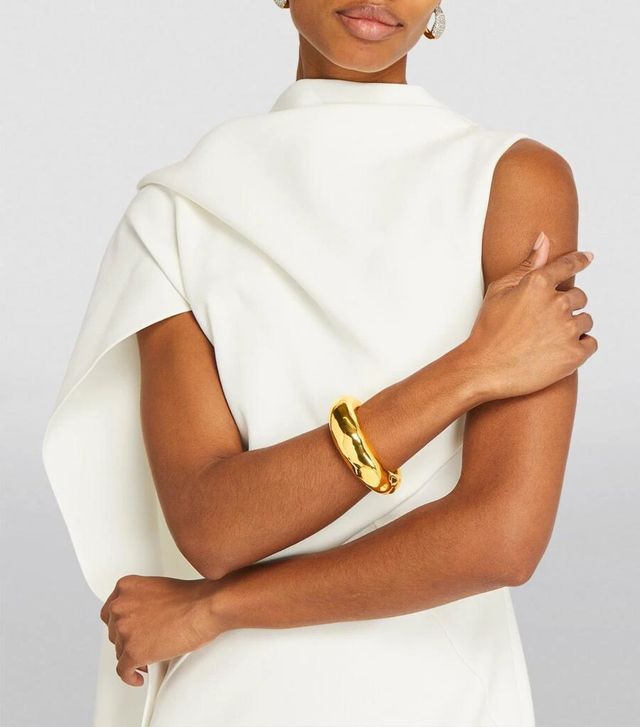 Alexis Bittar Gold-Plated Molten Hinge Cuff Bracelet 4