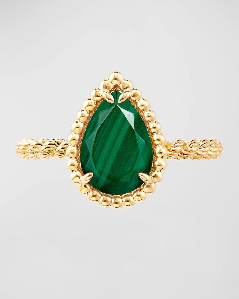 Boucheron Serpent Boheme 18K Yellow Gold Malachite Ring 4