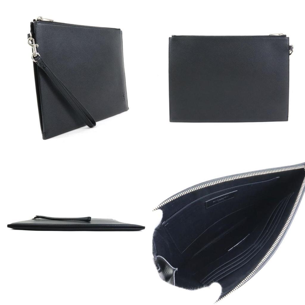 Yves Saint Laurent Leather Clutch Bag (Pre-Owned)