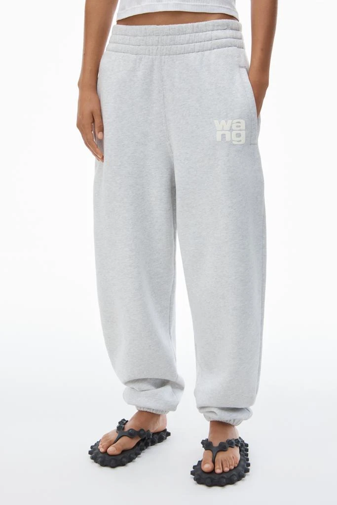 Alexander Wang PUFF LOGO SWEATPANT IN STRUCTURED TERRY 3