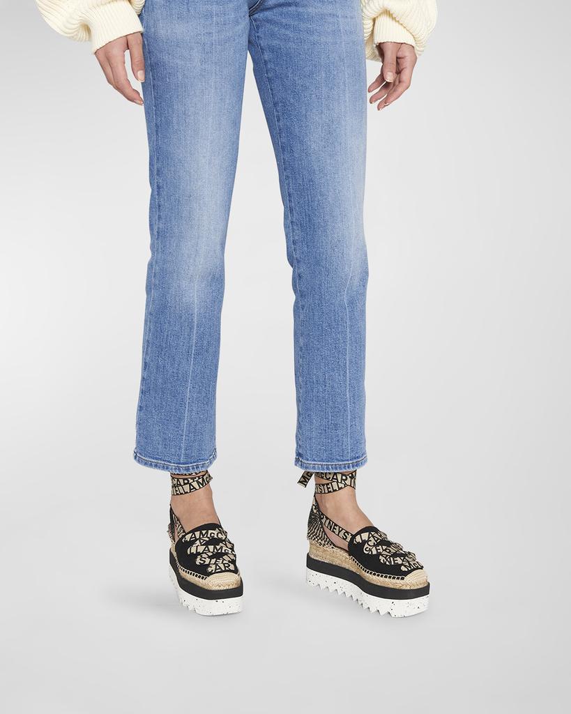 Stella McCartney Gaia Organic Canvas Espadrille Sandals