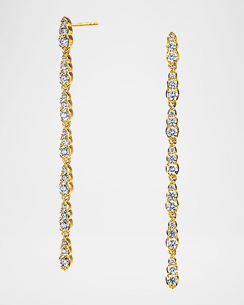 Syna 18K Yellow Gold Champagne Diamond Duster Earrings
