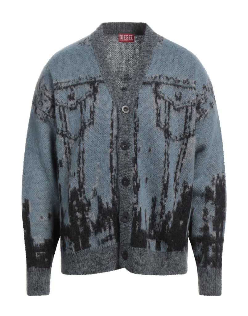 【送料&関税込】Diesel K-matty Contrast Panel Zip-up Cardiga Diesel K-matty Contrast Panel Zip-up Cardigan - Sweaters