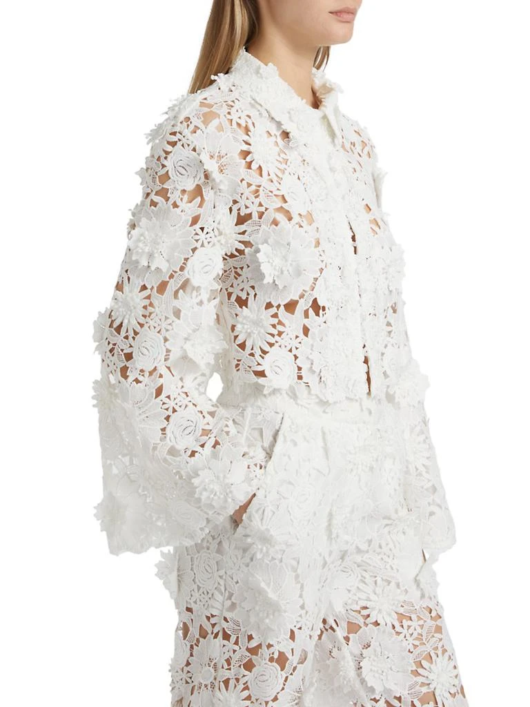 Aknvas Audrey Lace Bell-Sleeve Crop Jacket 4