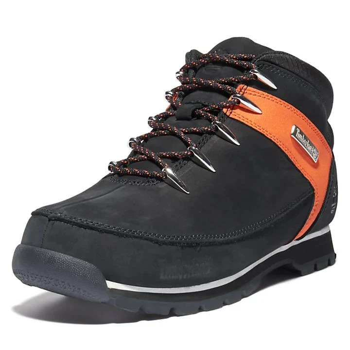 Timberland Euro Sprint Hiker for Men in Black/Orange 8