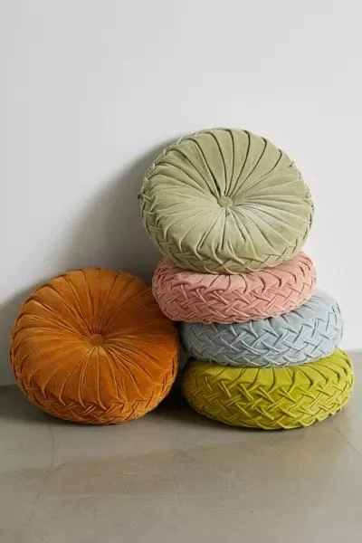 Urban Outfitters Round Pintuck Pillow 5