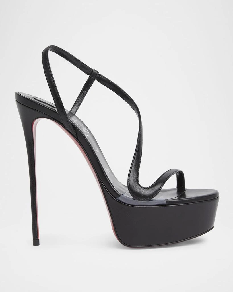 Christian Louboutin Rosalie Red Sole Platform Slingback Sandals 1
