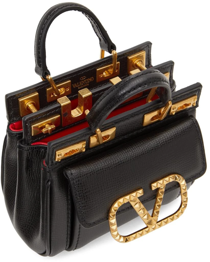 Valentino Black Micro Rockstud Alcove Bag 6
