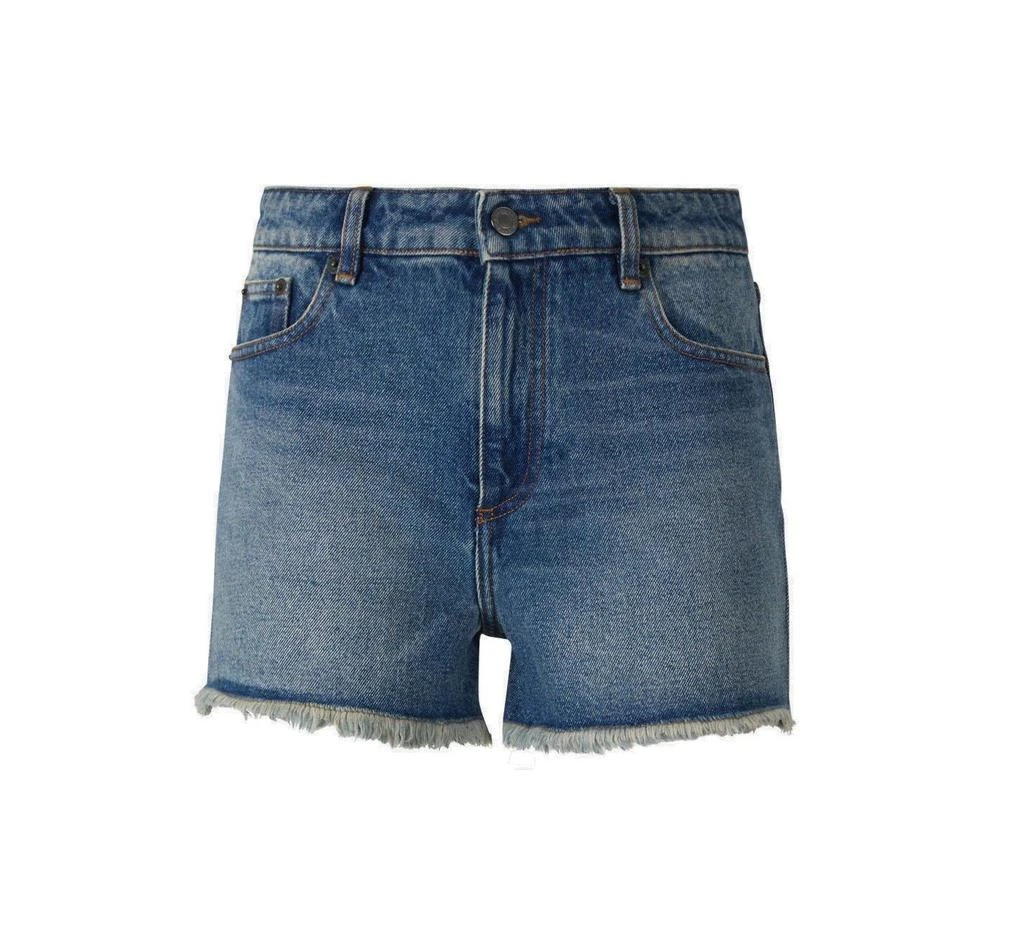 AMI AMI Logo Patch Denim Shorts 1