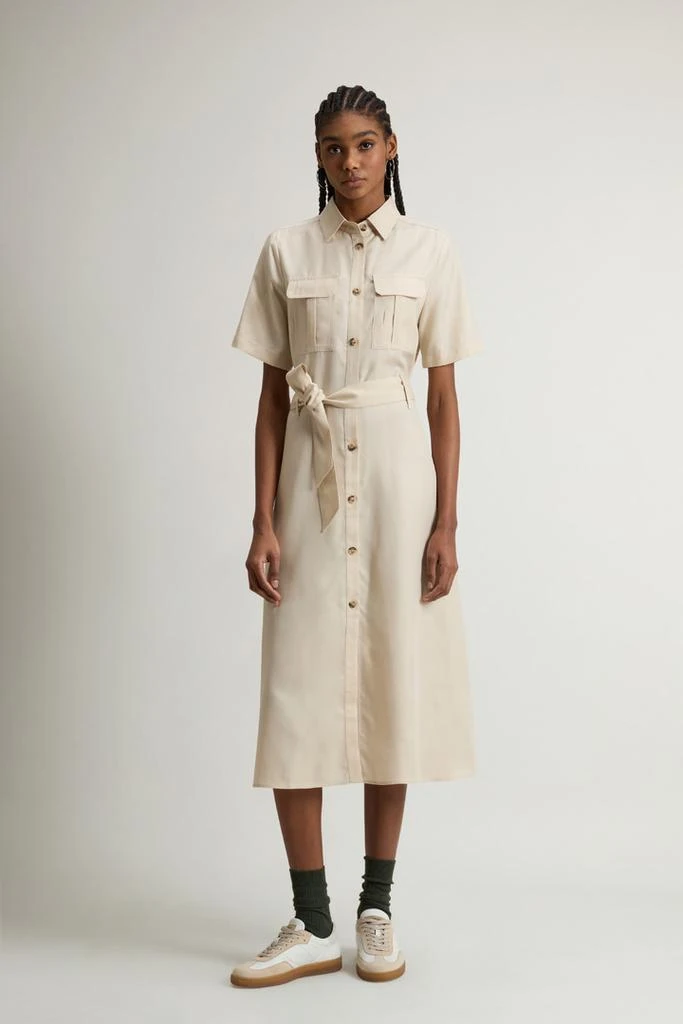 Woolrich Long Tencel Dress - Women - Red 1