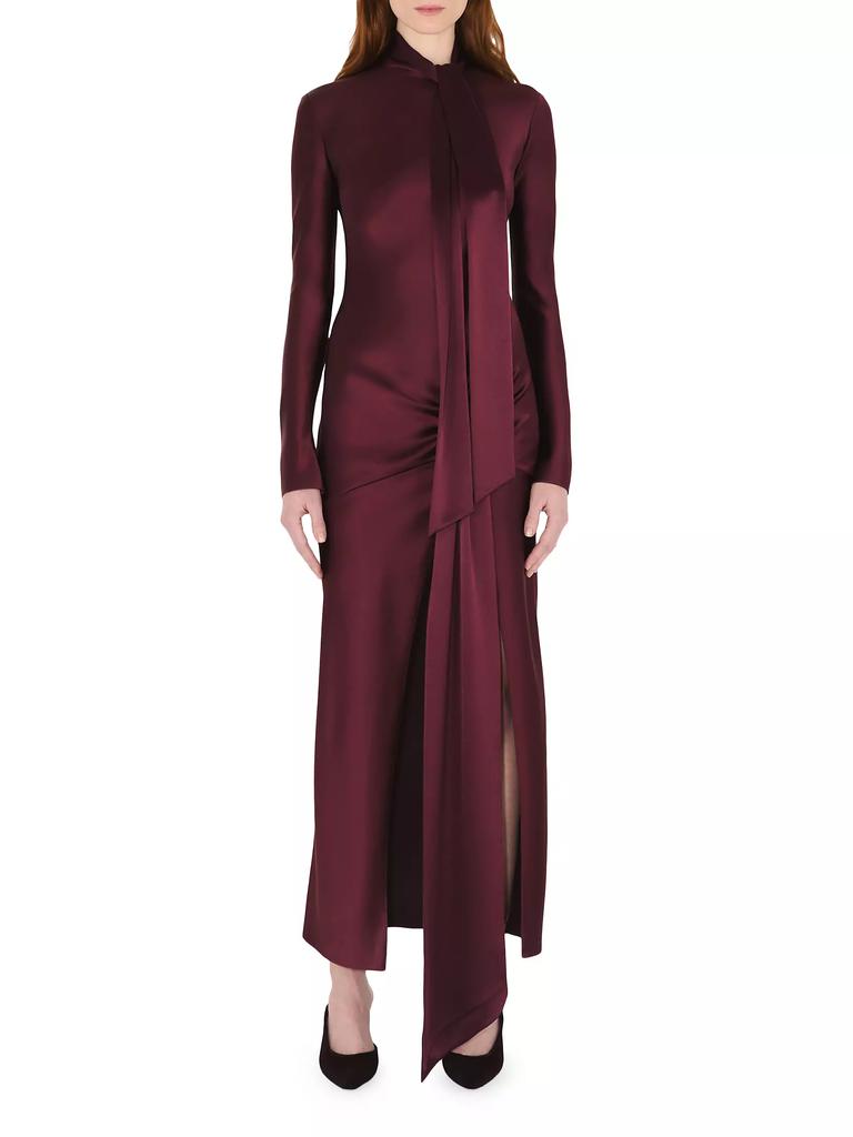 Galvan Emilie Tie-Front Maxi-Dress