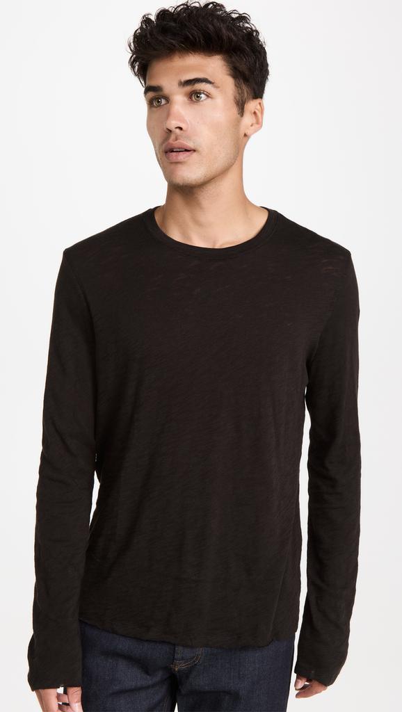 ATM Anthony Thomas Melillo Slub Jersey Destroyed Long Sleeve Tee