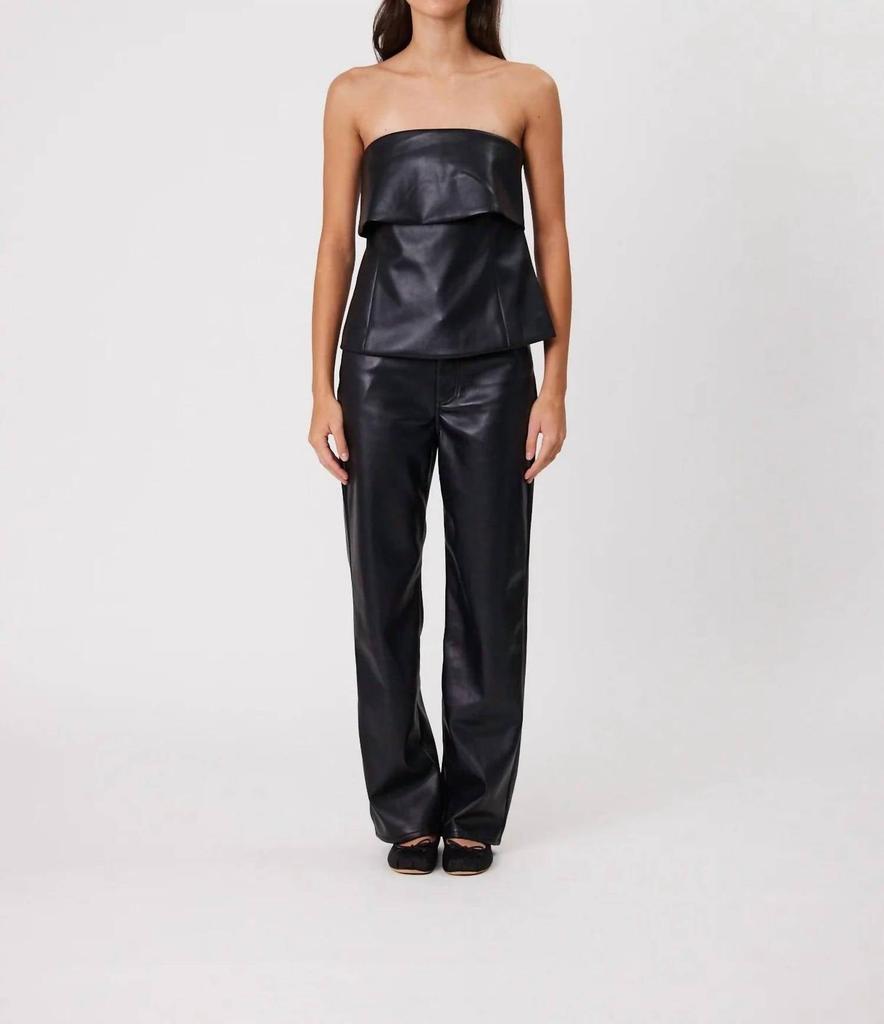 REMAIN Remain - Leather Strapless Bodice Top