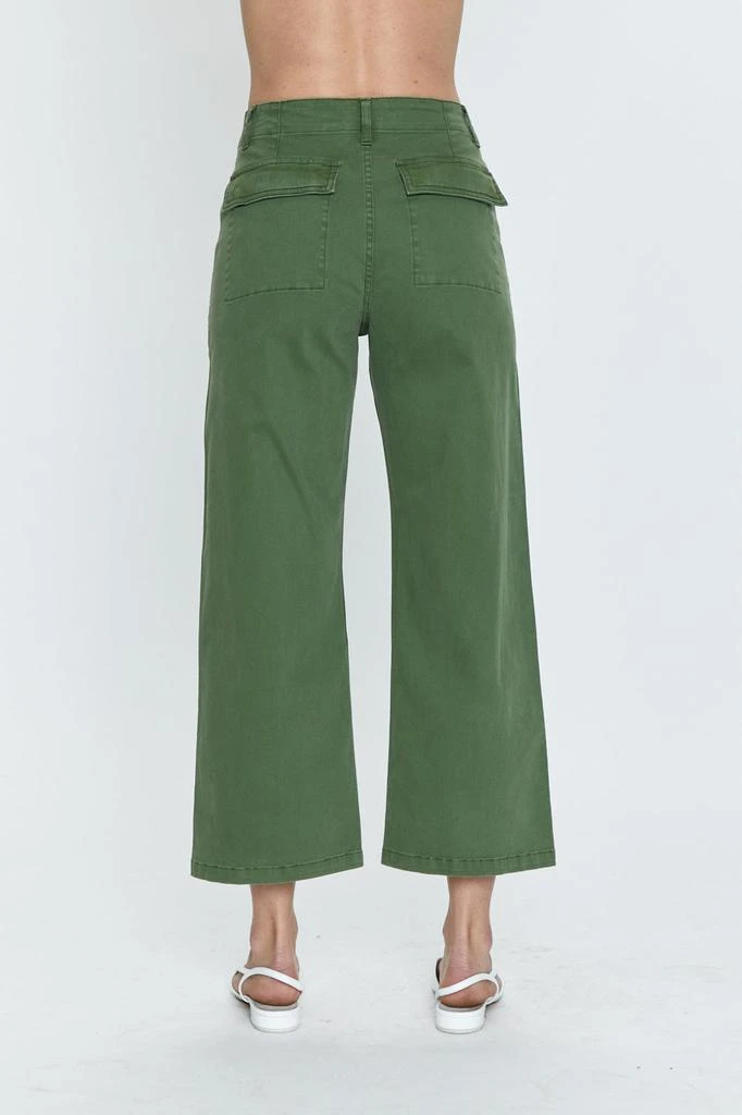 Pistola Denim Sophia Wide Leg Utility Ankle - Basil 4