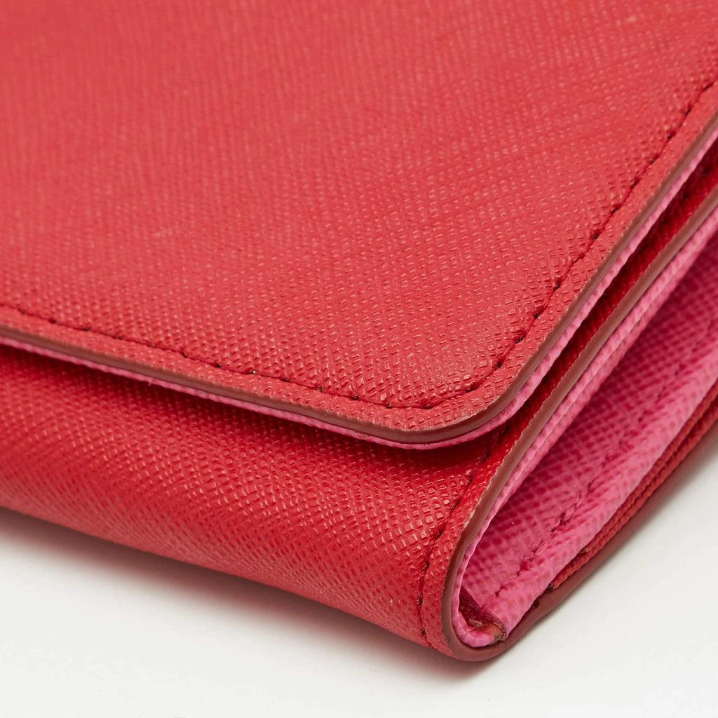 DKNY DKNY Red Leather Flap Continental Wallet 9
