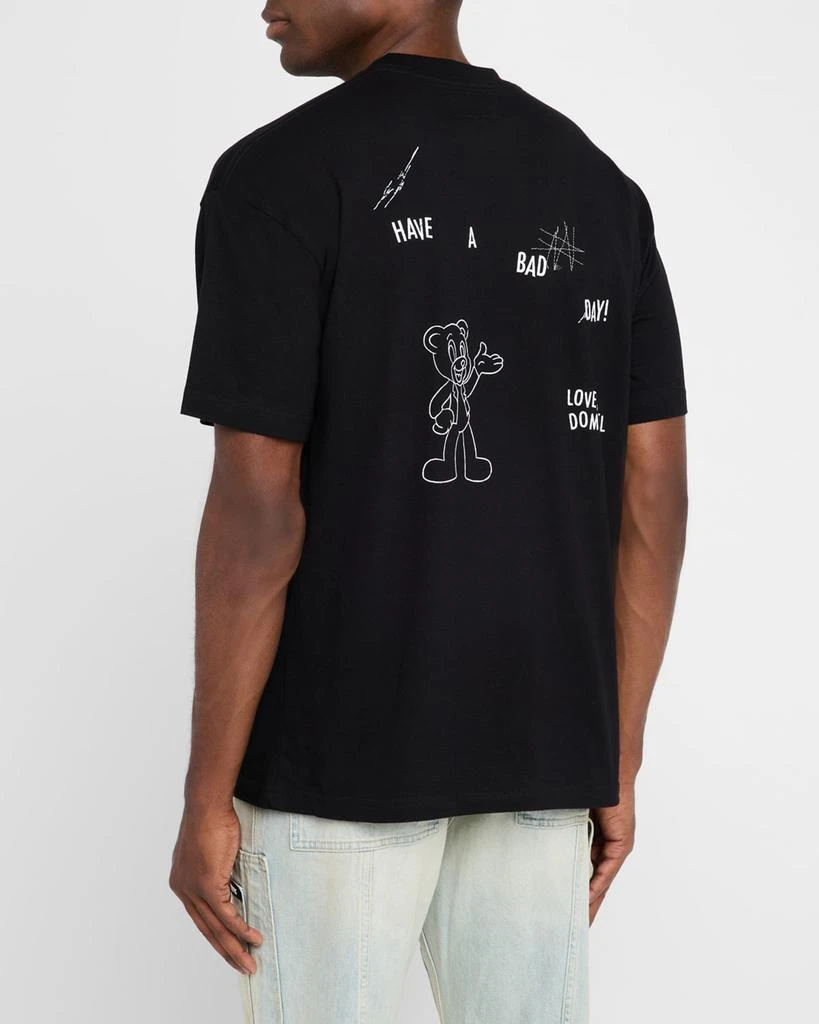 DOMREBEL Men's Weekdays Original Artwork Graphic T-Shirt 3