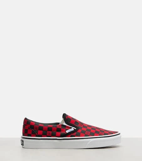 Valentino x Vans VLogo checked canvas slip-on sneakers 5
