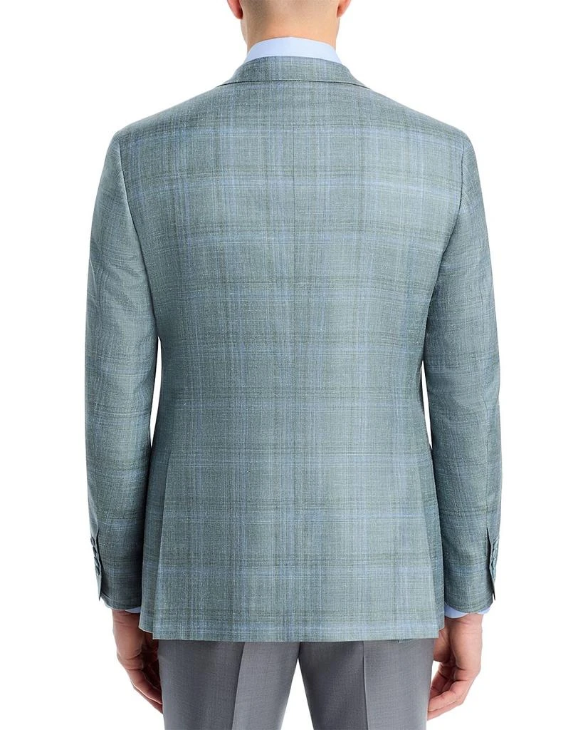 Canali Siena Wool, Silk & Linen Plaid Classic Fit Sport Coat 4