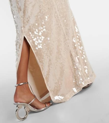 SIMKHAI Bex sequined maxi dress 5