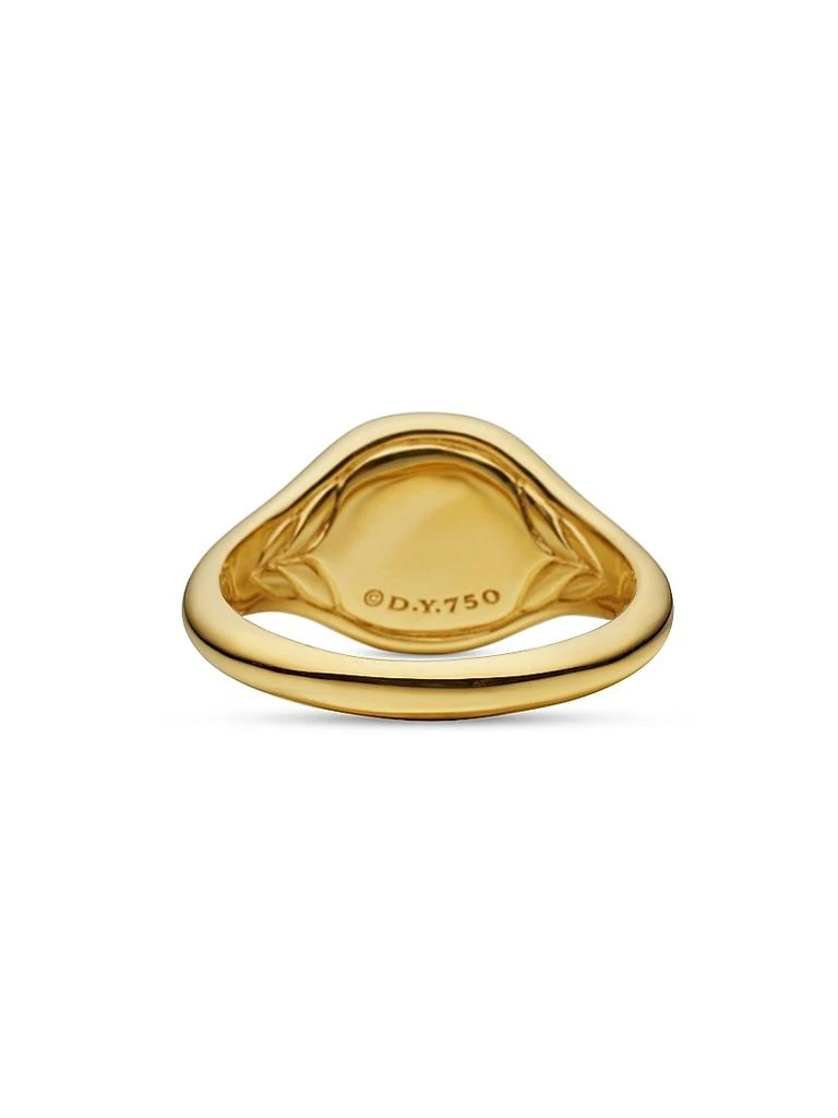 David Yurman DY Initial Pinky Ring in 18K Yellow Gold 5