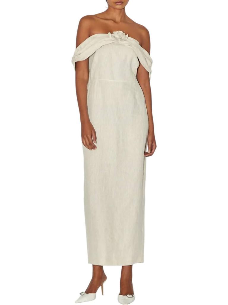 Bernadette Dress Serena In Rustic Beige