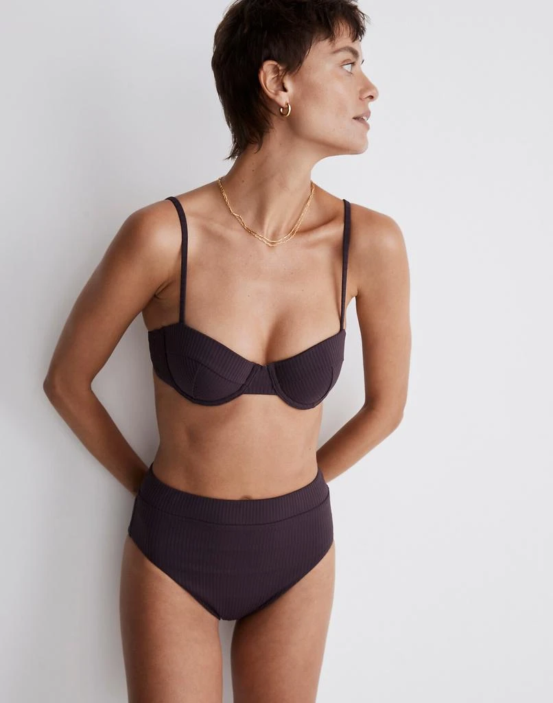 Madewell Ribbed Balconette Bikini Top 2