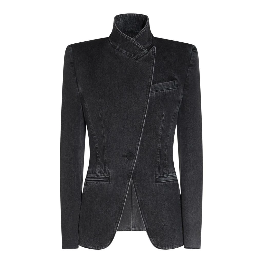 Alexander McQueen Alexander McQueen Twisted Spliced Denim Jacket 1
