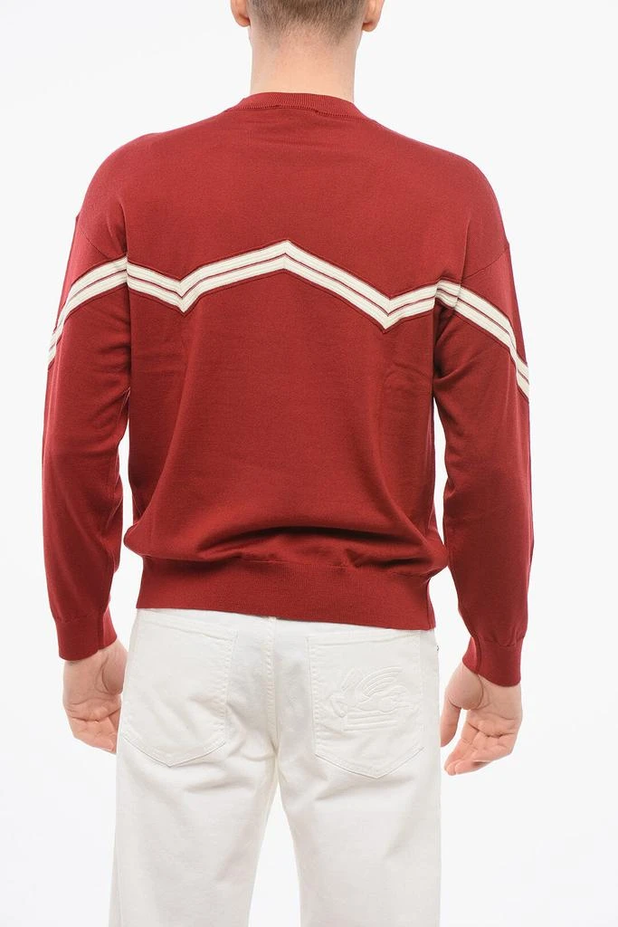 Armani Armani EMPORIO Virgin Wool Sweater with Herringbone Embroidery 2