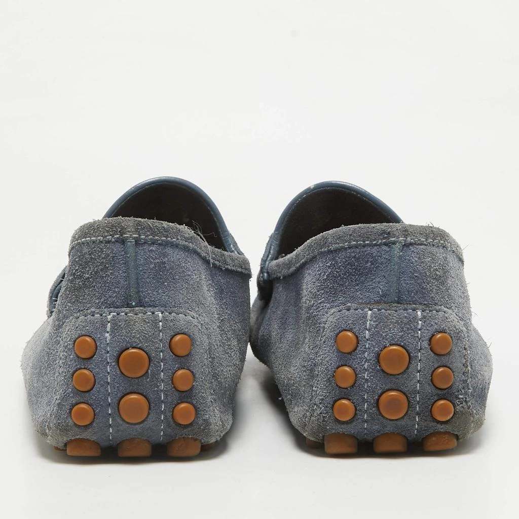 Gucci Gucci Blue Suede Slip On Loafers Size 44 5