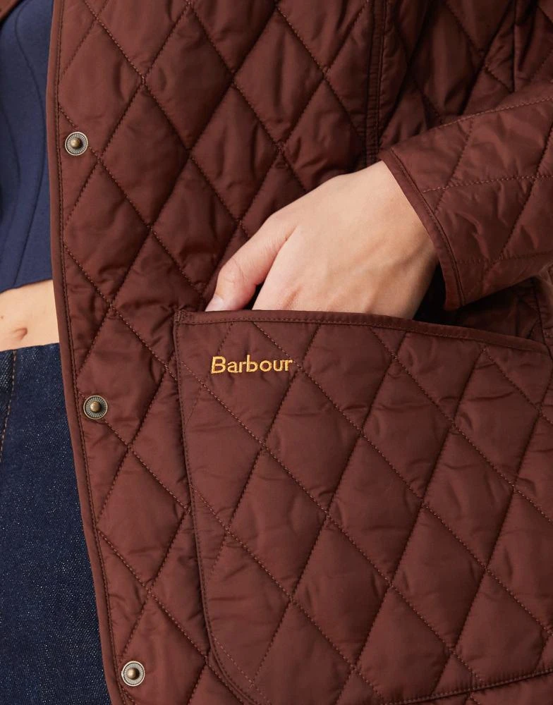 Barbour Barbour Annandale Quilted Jacket in rich brown 4