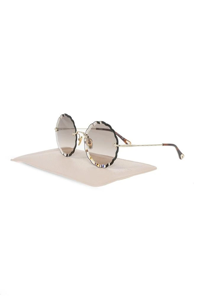 Chloé Eyewear Round Scalloped Frame Sunglasses – On Sale Now 