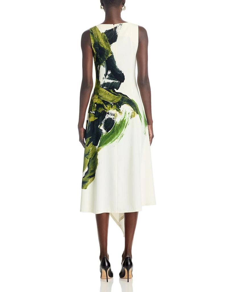 Jason Wu Boatneck Fit And Flare Crepe Dress 4