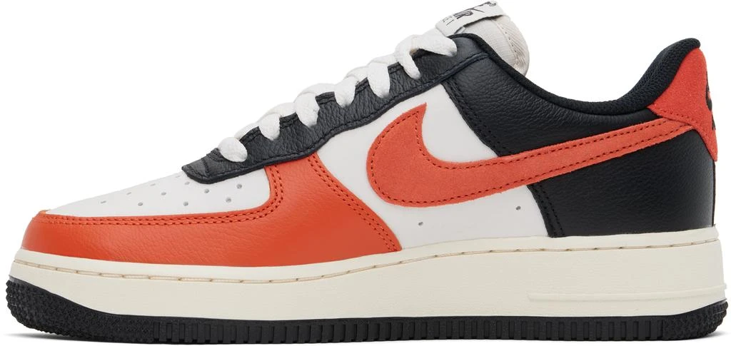 NIKE Black & Orange Air Force 1 '07 LV8 Sneakers 3