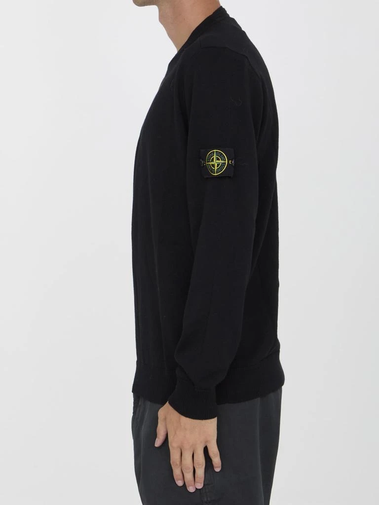 Stone Island Black Wool Jumper 3