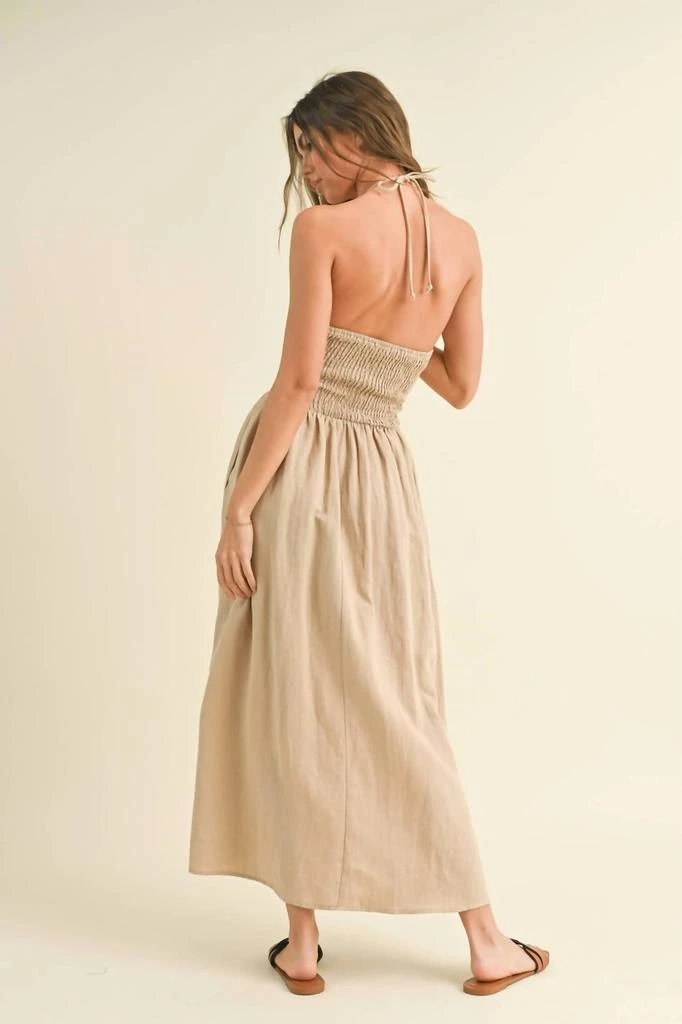 chinese dress ladies White and Black Floral Linen Dress – SNAP-Something New And Pretty main image 0