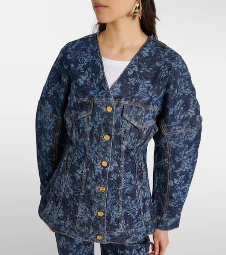 Ganni Printed denim jacket 7