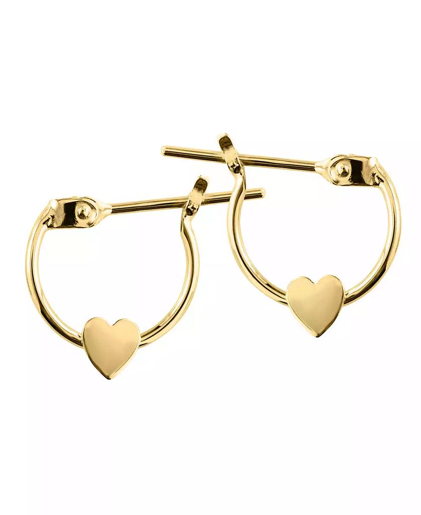 Macy's Children's Heart Earrings in 14k Yellow Gold