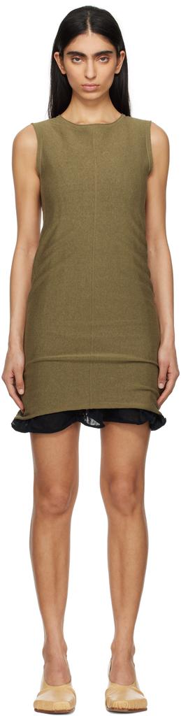 【関税込み】Eckhaus Latta ピンク Lapped ミニワンピース Eckhaus Latta Pink Lapped Minidress - Dresses & Skirts