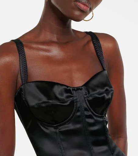 Dolce 
Gabbana Satin bustier dress 4