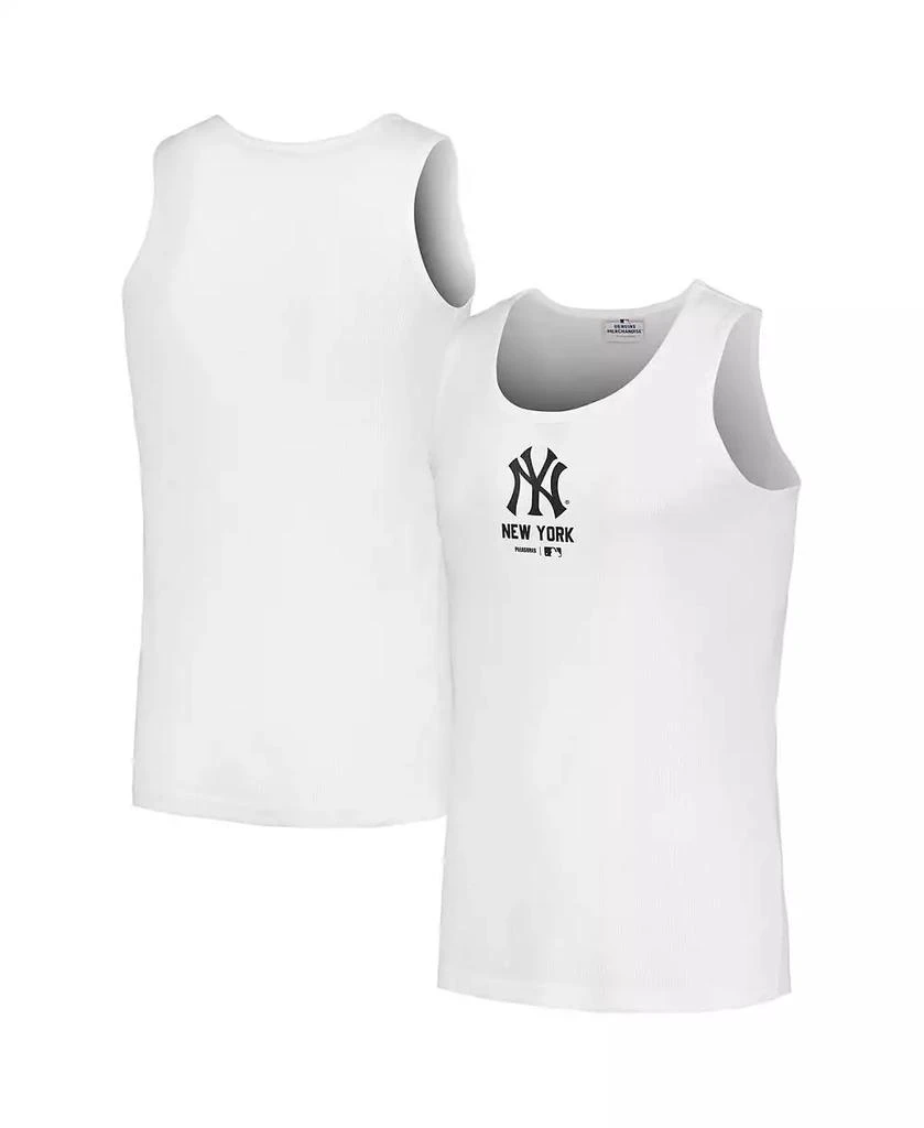 PLEASURES Men's White New York Yankees Two-Pack Tank Top 1