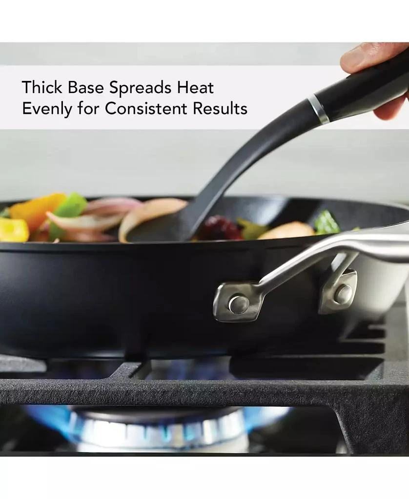 KitchenAid Hard-Anodized Induction Nonstick Frying Pan with Lid, 12.25", Matte Black 2