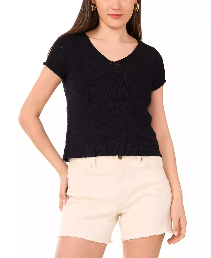 Vince Camuto Women
s Short-Sleeve Knit Top 1