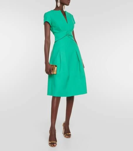 Oscar de la Renta Wool-blend midi dress 2