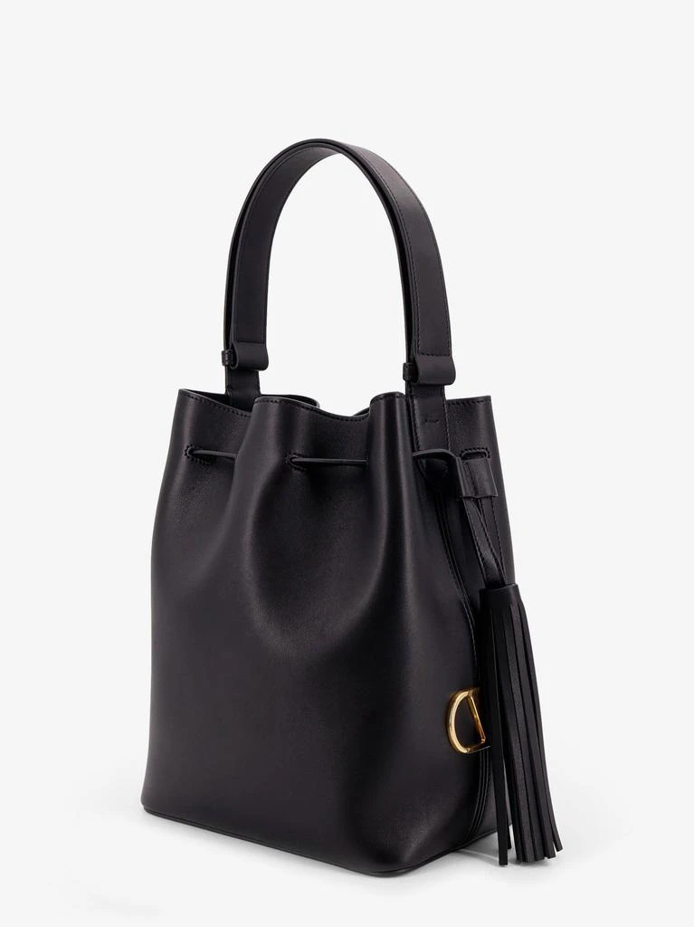 Valentino So Seau leather bucket bag with meatl Vlogo 3