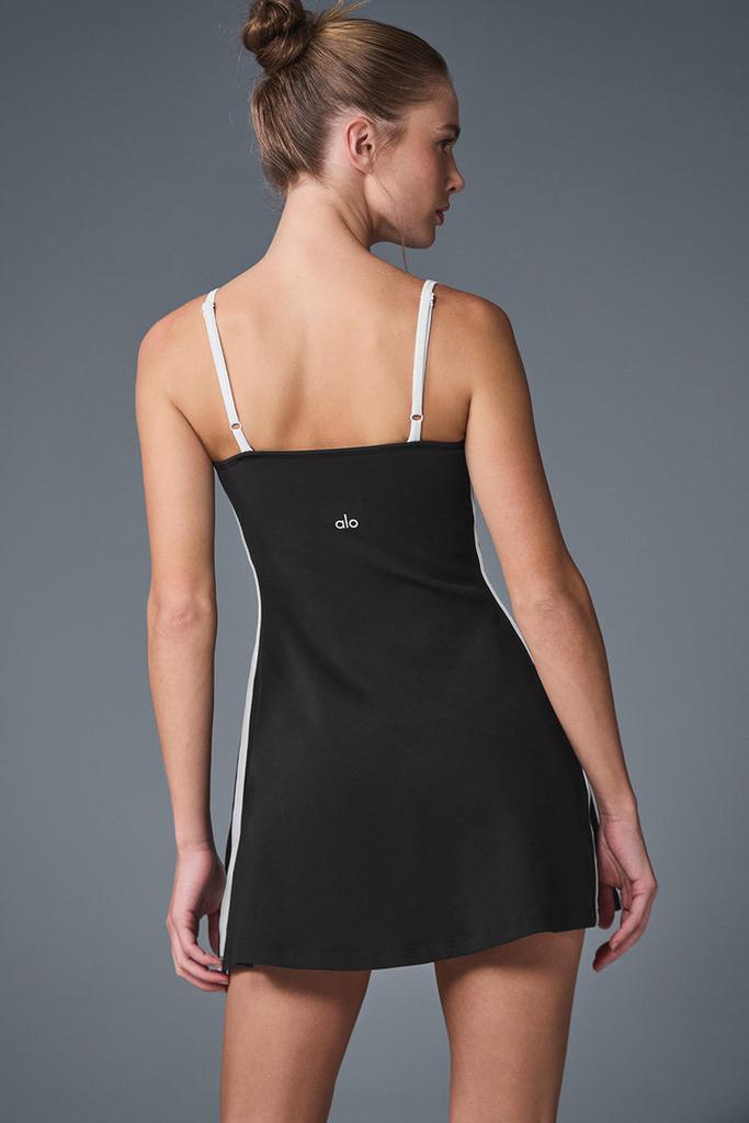 Alo Airbrush Streamlined Dress - Navy/Ivory - Dresses & Skirts