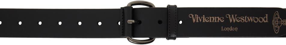 Vivienne Westwood Black Roller Buckle Belt