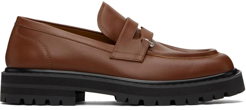 Marni Brown Leather Piercing 2.0 Chunky Loafers 1
