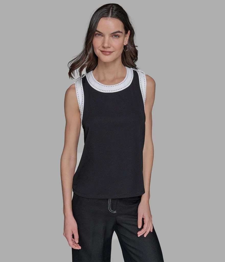 Karl Lagerfeld Paris TANK TOP WITH BUTTON 1