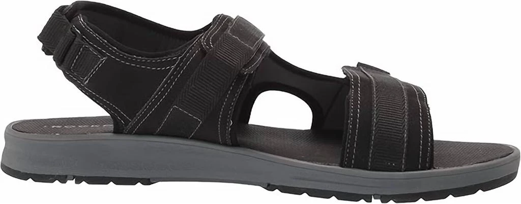 Rockport Men
s Lucky Bay Sport 3 Strap Sandal In Black Nbk